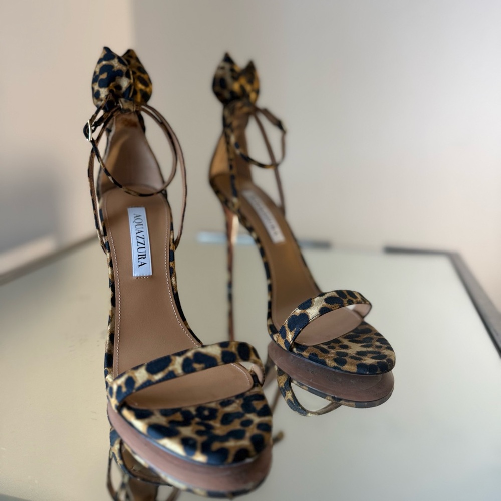 Like new AQUAZZURA Bow Tie 105 sandals $895 38 - Picture 5 of 10